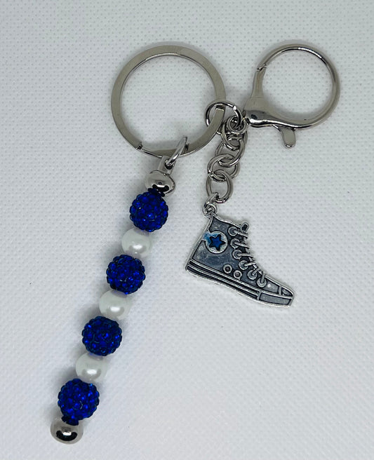 Chucks & Pearls Power Keyring